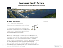 Tablet Screenshot of louisianahealthreview.wordpress.com