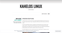 Desktop Screenshot of kahelos.wordpress.com