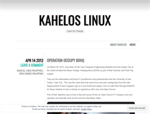 Tablet Screenshot of kahelos.wordpress.com