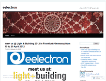 Tablet Screenshot of eelectron.wordpress.com