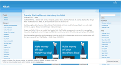 Desktop Screenshot of nikah.wordpress.com