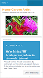 Mobile Screenshot of homegardenartist.wordpress.com