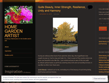 Tablet Screenshot of homegardenartist.wordpress.com