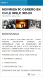 Mobile Screenshot of chilemovsocialsigloxix.wordpress.com