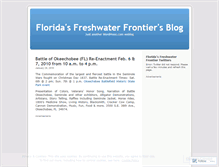 Tablet Screenshot of floridafreshwaterfrontier.wordpress.com