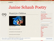 Tablet Screenshot of janineschaubpoetry.wordpress.com