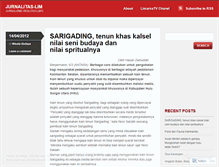 Tablet Screenshot of jurnalitas.wordpress.com