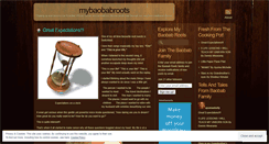 Desktop Screenshot of mybaobabroots.wordpress.com