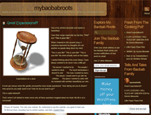 Tablet Screenshot of mybaobabroots.wordpress.com
