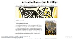 Desktop Screenshot of misswoodhousegoestocollege.wordpress.com