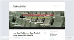 Desktop Screenshot of kursiauditorium.wordpress.com