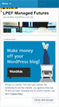Mobile Screenshot of lpefmanagedfutures.wordpress.com