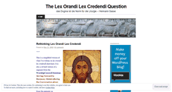 Desktop Screenshot of lexcredendilexorandi.wordpress.com
