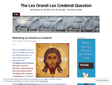 Tablet Screenshot of lexcredendilexorandi.wordpress.com