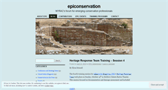 Desktop Screenshot of epiconservation.wordpress.com