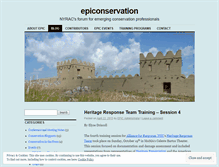 Tablet Screenshot of epiconservation.wordpress.com