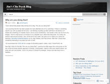 Tablet Screenshot of clinpsychblog.wordpress.com