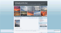 Desktop Screenshot of earthquakecloud.wordpress.com