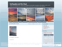 Tablet Screenshot of earthquakecloud.wordpress.com