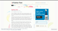 Desktop Screenshot of fashiontone.wordpress.com