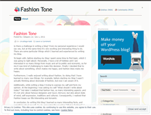 Tablet Screenshot of fashiontone.wordpress.com