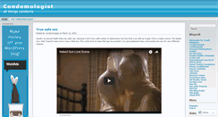 Desktop Screenshot of condomologist.wordpress.com