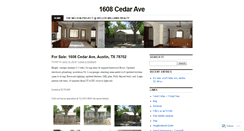Desktop Screenshot of 1608cedar.wordpress.com