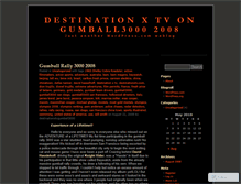 Tablet Screenshot of destinationxtvgumball3000.wordpress.com