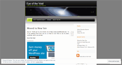 Desktop Screenshot of eyeofthevoid.wordpress.com
