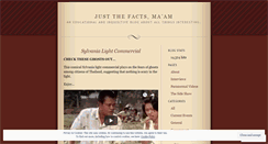 Desktop Screenshot of justthefactsmaam.wordpress.com