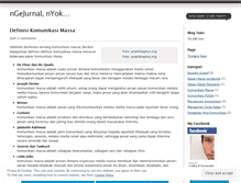 Tablet Screenshot of ngejurnal.wordpress.com