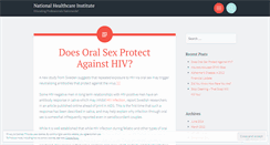 Desktop Screenshot of nhinstitute.wordpress.com