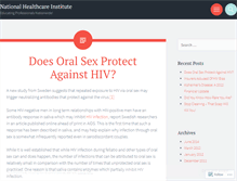 Tablet Screenshot of nhinstitute.wordpress.com