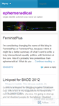 Mobile Screenshot of ephemeradical.wordpress.com