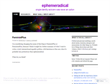 Tablet Screenshot of ephemeradical.wordpress.com