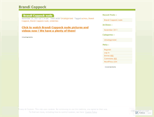 Tablet Screenshot of brandicoppock.wordpress.com