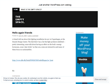 Tablet Screenshot of emptyspace8.wordpress.com