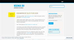 Desktop Screenshot of kseniadv.wordpress.com