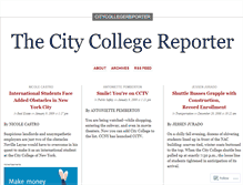 Tablet Screenshot of citycollegereporter.wordpress.com