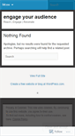 Mobile Screenshot of engageyouraudience.wordpress.com