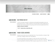 Tablet Screenshot of juliejohnson.wordpress.com
