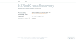 Desktop Screenshot of nzredcrossrecovery.wordpress.com