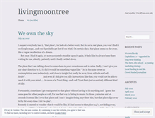 Tablet Screenshot of livingmoontree.wordpress.com