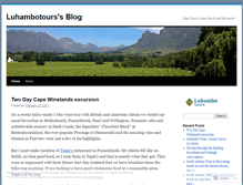Tablet Screenshot of luhambotours.wordpress.com