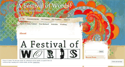 Desktop Screenshot of festivalofwords.wordpress.com