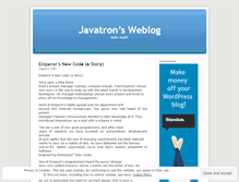 Tablet Screenshot of javatron.wordpress.com