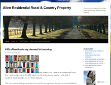 Tablet Screenshot of allenresidential.wordpress.com