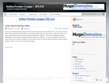 Tablet Screenshot of indianpremierleague.wordpress.com