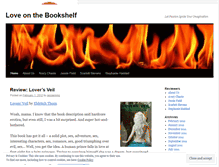 Tablet Screenshot of loveonthebookshelf.wordpress.com