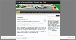 Desktop Screenshot of fantagefever.wordpress.com